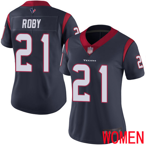 Houston Texans Limited Navy Blue Women Bradley Roby Home Jersey NFL Football #21 Vapor Untouchable